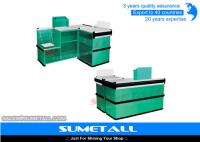 China Automatic Quick Check Retail Checkout Counter / Store Checkout Counter Stainless Steel factory