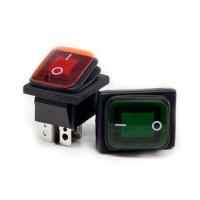 China 16A 250V 4 PIN Waterproof Lighted Rocker Switch for sale