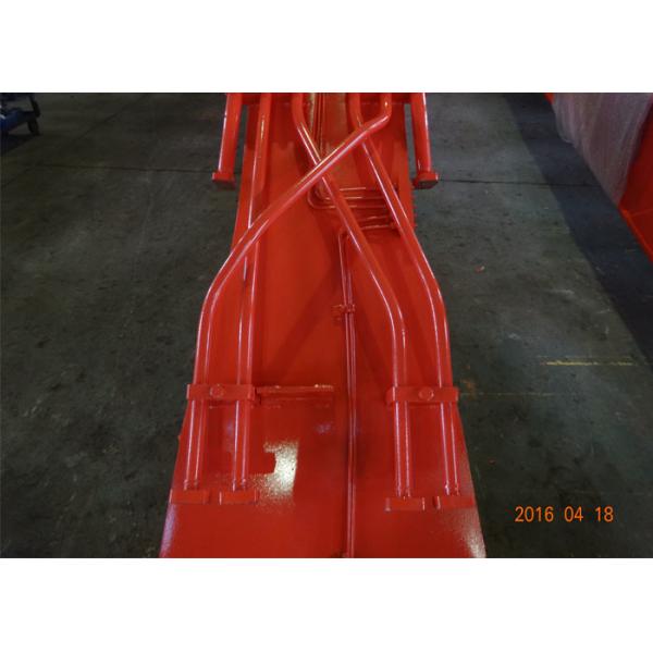 Quality Auxiliary Long Reach Excavator Booms 18 Meters High Security With Hydraulic System for sale