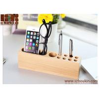 China 2018 High quality handmade wood cell phone stand phone holder desk organizer factory