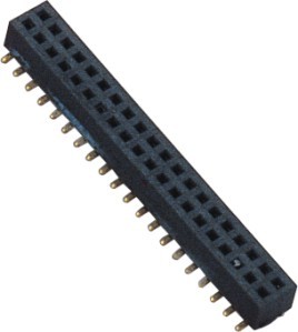 Quality WCON 1.00mm  board to board connection  Female Header Connector  SMT PA9T Black With Post for sale