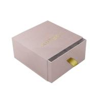 Quality Bulk Small Jewelry Shipping Boxes Sliding Drawer With Ribbon Pouch for sale