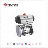 Quality PFA Injection Lined Stainless Steel Body Ball Valve Pneumatic Actuator for sale