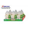 China Smiling emoji two layers colors hard candy in Christmas Tree bottle factory