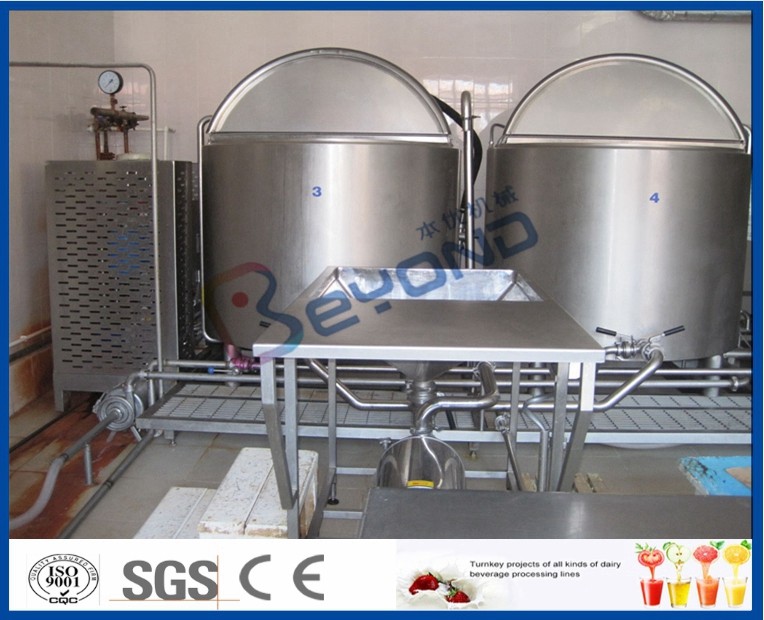 China 500L Plastic Cup Dairy Processing Plant , Professional Ice Cream Making Machine factory