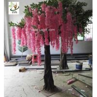 China UVG unique wedding ideas decorative small artificial wisteria blossom indoor silk trees for sale WIS019 factory