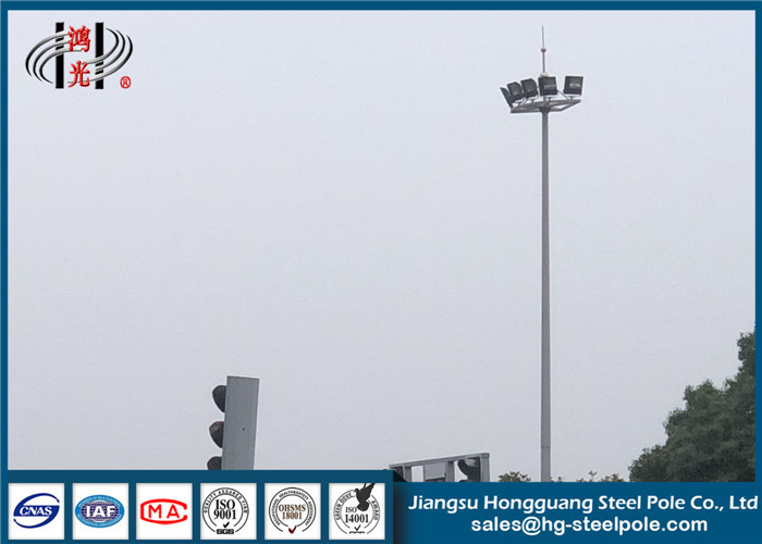 China Led High Mast Light Pole Lighting Tower Mast Garden Light Pole 180mm / 320mm Diameter factory