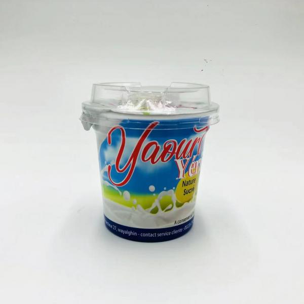 Quality 125ml 4oz disposable plastic PP food grade yogurt cup 5g with aluminum foil lid for sale