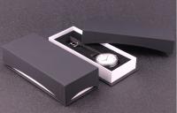 China Luxury Paper Wrist Watch Packaging Box , Black Personalized Mens Watch Box factory