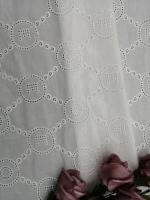 China Letter Pattern Lace Embroidered Eyelet Fabric Baby Dress Cloth factory