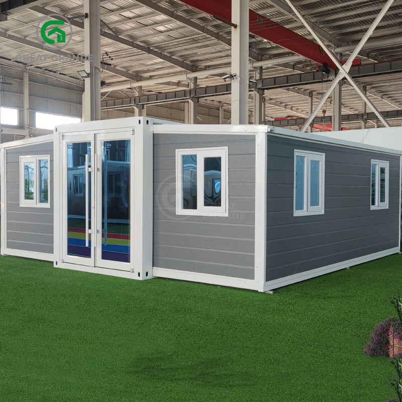 China 20FT Prefab Steel Home Gray Easy Assembled Modular Home Manufacturer factory