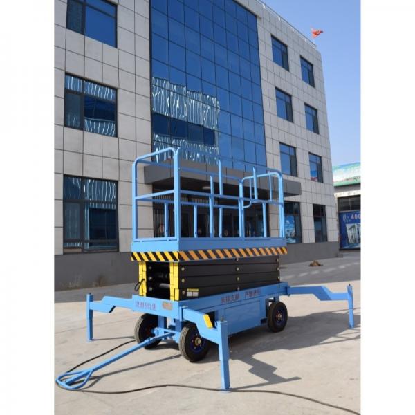 Quality 14m Portable Hydraulic Double Scissor Lift Aerial Work Platform Ladder Vertical for sale