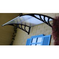China Waterproof Polycarbonate Patio Canopy , PC Door Canopy Awning Ain Shelter for sale