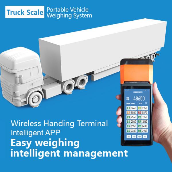 Quality Portable Mobile Truck Scale 6000kg Axle Weigh Aluminium LED Display for sale