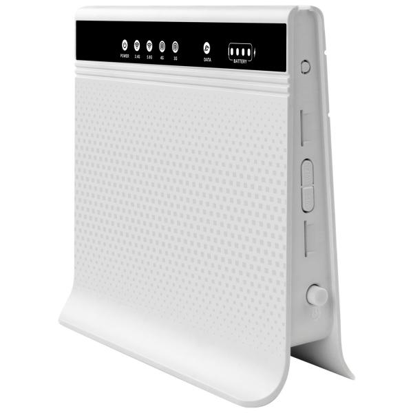 Quality White Mobile WiFi LTE Router Dual Frequency Band 4G LTE Router With Battery for sale