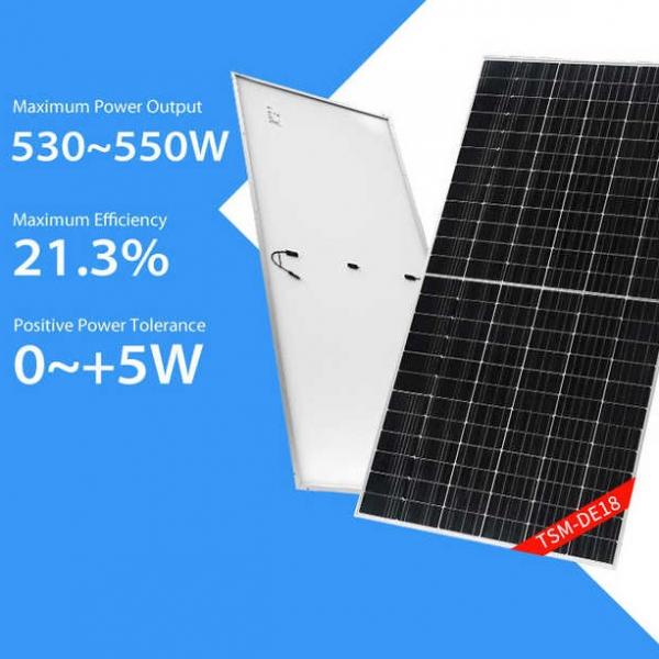 Quality 530w 535w Trina Half Cut Solar Panels 540w 545w 550w Mono Solar Plate With TUV CE for sale