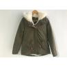 China Parka Olive Green Hoodie Jacket Detachable Fur Lining Warm Womens Coats factory
