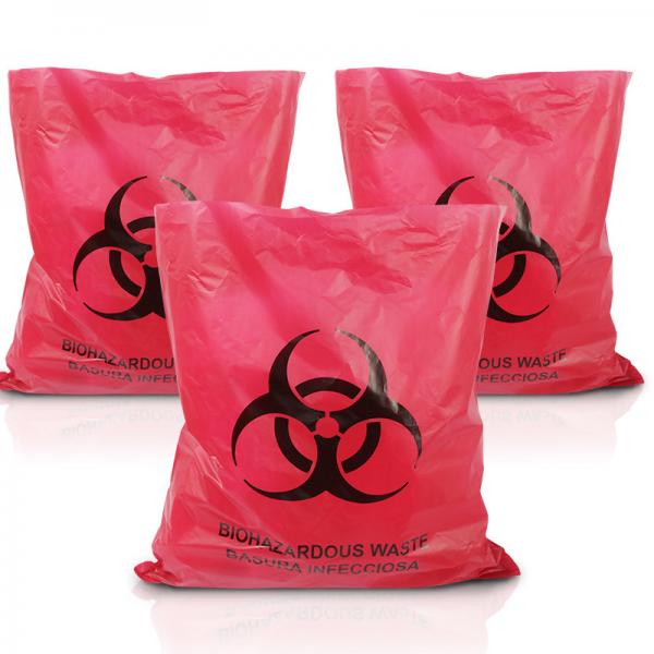Quality Large Plastic Autoclave Biohazard Garbage Bag Gravure Printing for sale