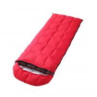 China Red Waterproof Sleeping Bag , Outdoor Inflatable Sleeping Bag For Hiking for sale