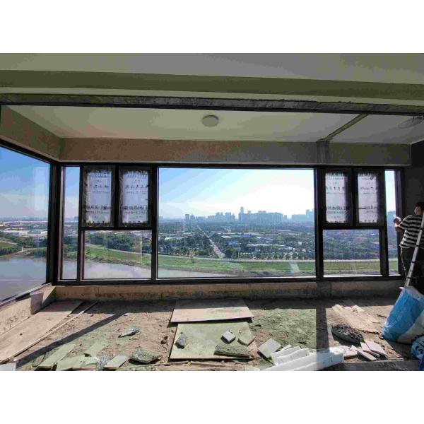 Quality Standard Aluminium Window Waterproofing Single / Double / Triple Glass Aluminum for sale