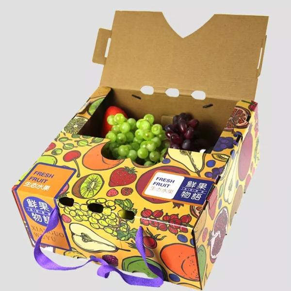 Quality Vegetable Cardboard Packing Boxes Custom Printing Shipping Carton Boxes For for sale
