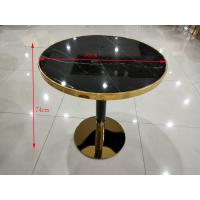 China 74cm Wrought Iron Coffee Table With Glass Top factory