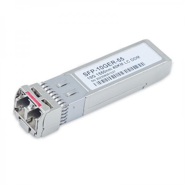 Quality 10GBASE ER 40km DDM SFP+ Transceiver, LC connector over OS2 SMF Transmission Module for sale