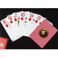 Quality 0.3mm Casino Plastic Playing Cards , 63*88mm Matt Finish Plastic Deck of Cards for sale