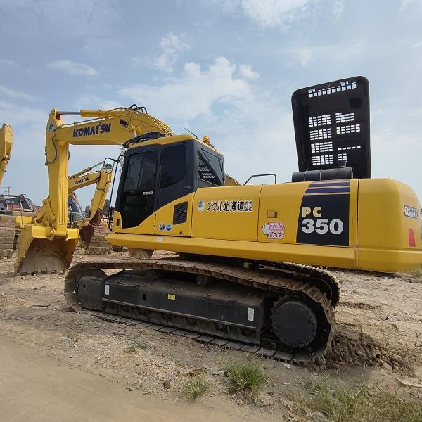 Quality 1.3m3 Buket Used Excavator Equipment 173KW 35000kg Komatsu 350 Excavator for sale