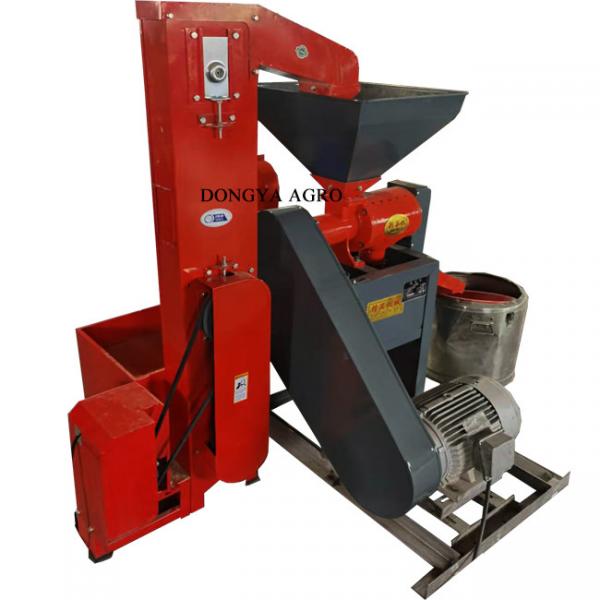 Quality 10HP Portable Rice Milling Machine 600kg Per Hour With Elevator for sale