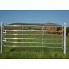 China Heavy Duty Galvanized Cattle Yard Horse Fence Panel Gate Line Post 50MM factory