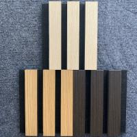 China 21mm  Thickness Wood Slat Acoustic Wall Panels Interior Sound Absorbing Wall Panels factory