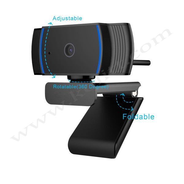Quality 90° View 1080P Gaming Webcam Autofocus Full HD With Windows / Mac for sale
