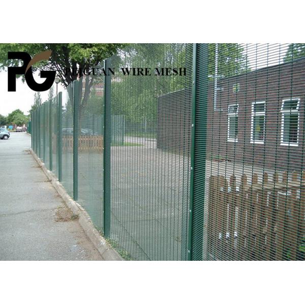 Quality Residential Anti Climb Welded Mesh , PVC Coated 358 Security Fence for sale