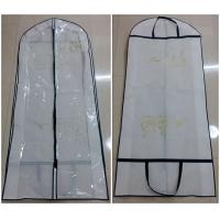 Quality Non Woven Handle Long Hanging Clothes Garment Bags Collapsible Silk Screen for sale