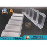 China Casino RFID Chips 100 PCS Gambling Chips Display Rack, 40-45mm Poker Chip Tray With Lid YM-CT12 for sale