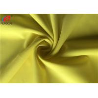 Quality Yellow Colour Semi-dull Lycra Knitted Polyester Spandex Fabric For Apparel for sale