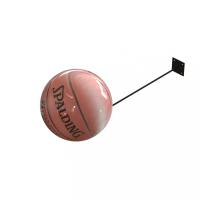 China Iron Wire Wall Mounted Metal Rack For Basketball Rugby Football Display for sale