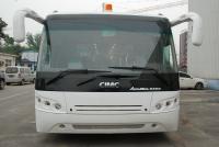 China Short Turn Radius Airport Apron Bus Shuttle Bus To The Airport For 102 Passenger factory