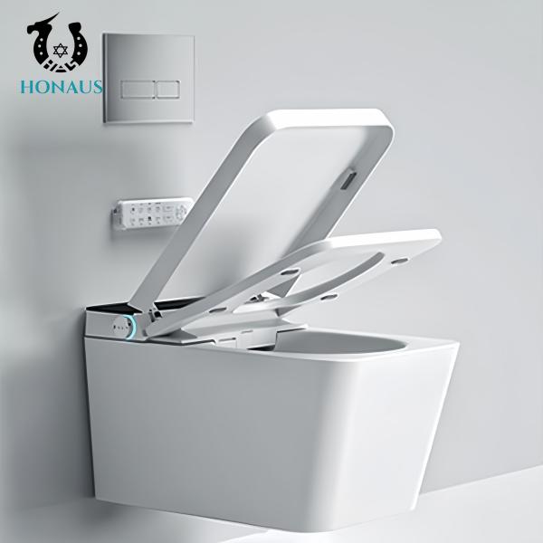 Quality Wall Hung Smart Intelligent Toilet Bowl Nano Glaze Multi Function Luxury Hotel for sale