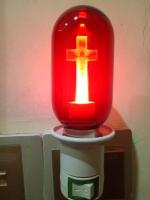 China Passion Of Jesus Decorative LED Bulbs Red Light E27 Glass T45 86v-264V 1W factory