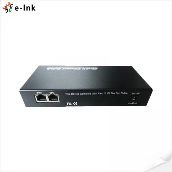 Quality 4 Port 1000BASE SFP Fiber Ethernet Switch 3 Port 10/100BASE-T for sale