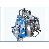 Quality Automatic Trolley Type Piston Pump Mobile Milking Machine For Dairy Cows , 25L for sale