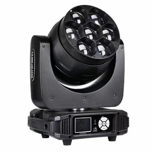 Quality High Brightness 6500K 7x40w LED Wash Moving Head For Theme Park for sale