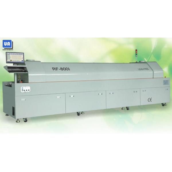 Quality 8 Zones SMT Reflow Oven 9KW Lead Free Reflow Oven RF-800Ⅰ for sale