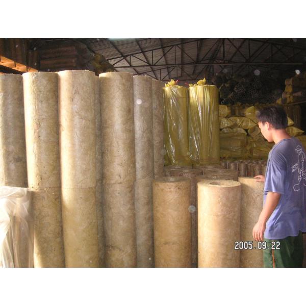 Quality Soundproofing Rockwool Pipe Insulation Material High Density for sale