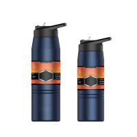 China Leak Proof Vacuum Insulated Stainless Steel Double Walled Sports Water Bottle 3 Lids Thermo Mug Metal Canteen Straw Lid factory