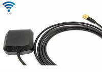 China High Gain 25dbi GSM Universal Vehicle Gps Antenna Black Color With Sma Connector factory