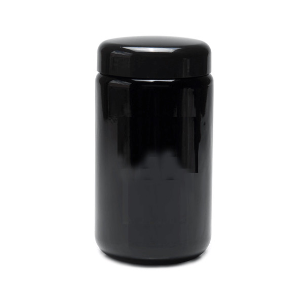 Quality Flower Packaging Black Glass Containers 4oz Flower Uv Glass Jar Custom Container for sale