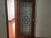 Buy cheap Oval Shaped Iron Glass Entry Doors , Antiseptic Wrought Iron Doors With Glass from wholesalers